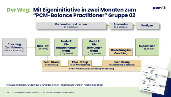 Online Weiterbildung zum "PCM-Balance Practitioner" #2 - ab 14.09.2026
