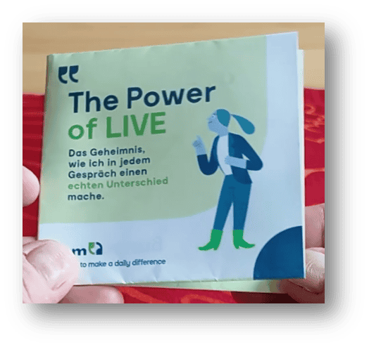 PCM Mini Folder "The POWER of LIVE" (25 Stk. Packung)